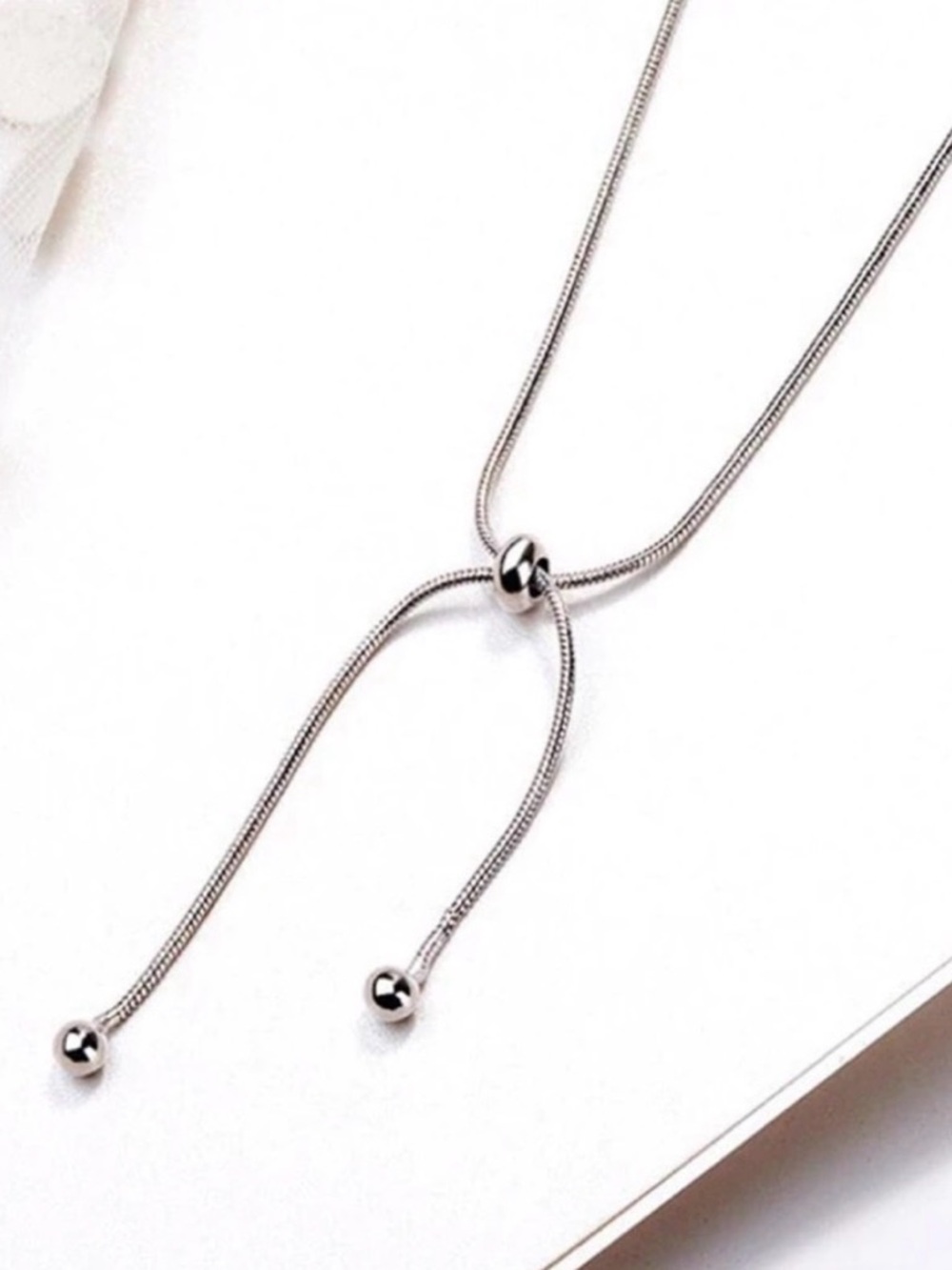 🌟 925 Sterling Silver  Adjustable Necklace Choker